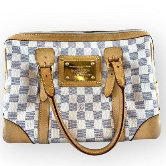 Louis Vuitton Authentic Damier Azur Berkeley Handbag|Certificate of Authenticity - Picture 1 of 16